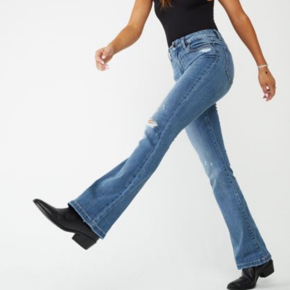 Eunina Aliyah Super High Rise Flare Jeans